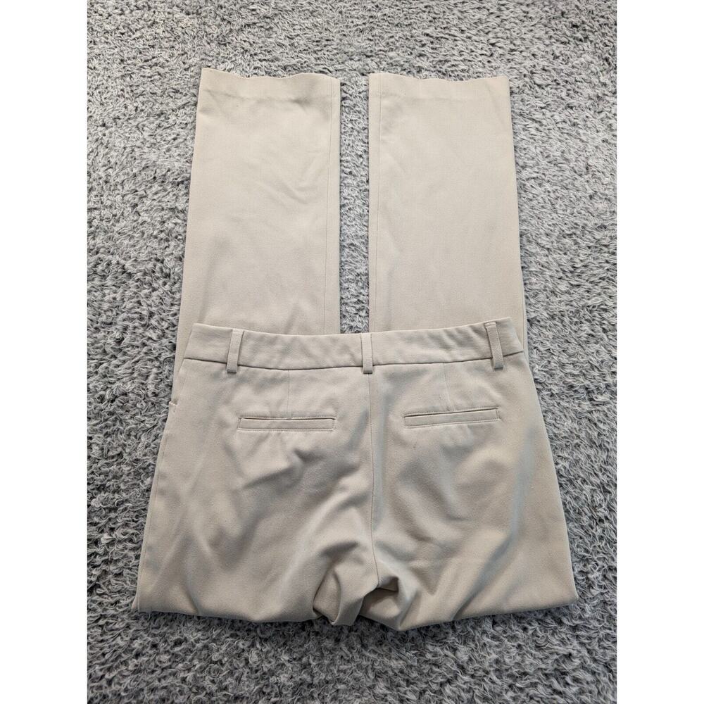 Express Pants Women 0 Beige Classiccore Editor Dress Preppy Flat Front Straight